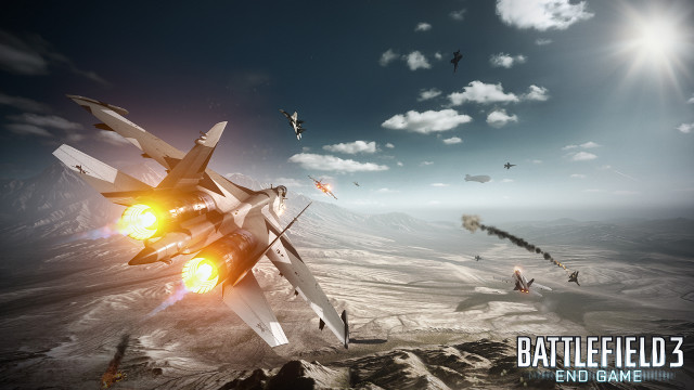 Fighter jet sky mountains clouds free wallpaper - medium preview image