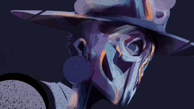 Man hat purple suit black free wallpaper - medium preview image