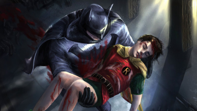Batman girl redshirt greenpants blood free wallpaper - medium preview image
