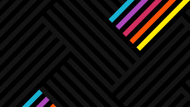 Black background multicolored diagonal stripes free wallpaper - medium preview image