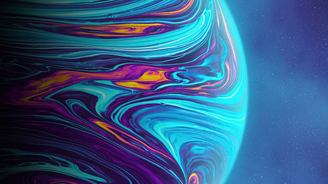 Cellphone blue purple swirl galaxy free wallpaper - medium preview image