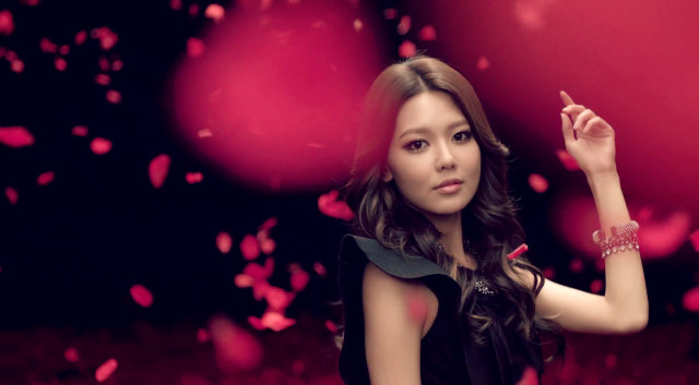 Woman black dress cigarette pink free wallpaper - medium preview image