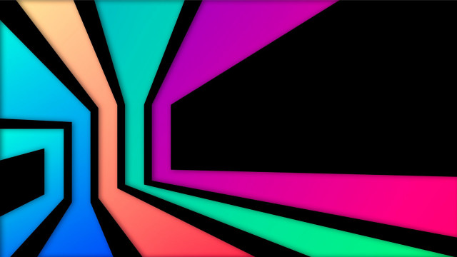 Colorful abstract black background neon free wallpaper - medium preview image