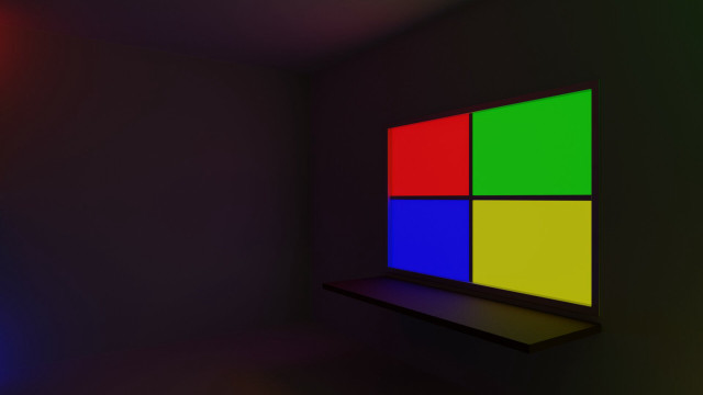 Computer screen multicolored background black free wallpaper - medium preview image