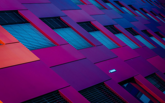 Building windows clock bauhaus saturated free wallpaper - medium preview image
