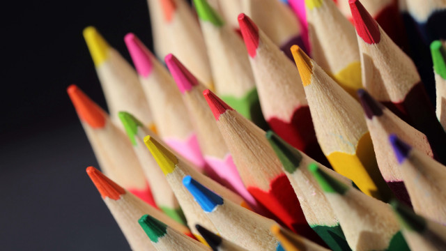 Colored pencils child drawing nail #2 free wallpaper - medium preview image