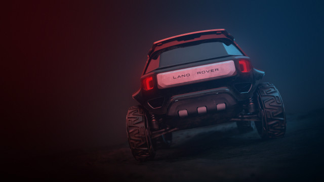 Car redtail light dark render free wallpaper - medium preview image