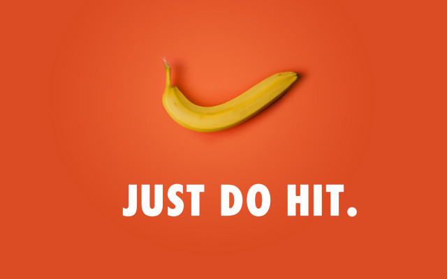 Banana just do hit white free wallpaper - medium preview image