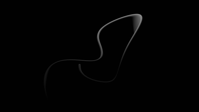 Black background curved ambient occlusion free wallpaper - medium preview image