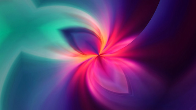 Colorful abstract flower geometric triadic free wallpaper - medium preview image