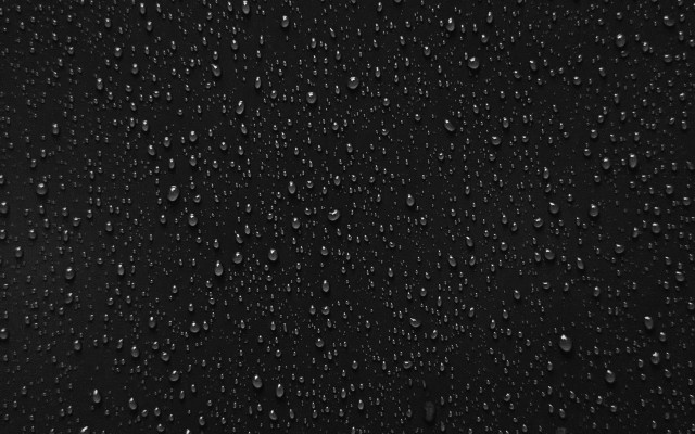 Black water drops minimalism rain free wallpaper - medium preview image