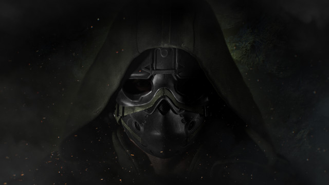 Masked astronaut starry sky fireworks free wallpaper - medium preview image