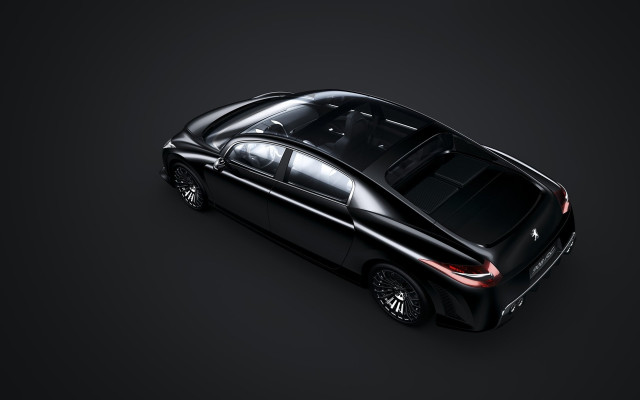 Black car futurism digital rendering free wallpaper - medium preview image