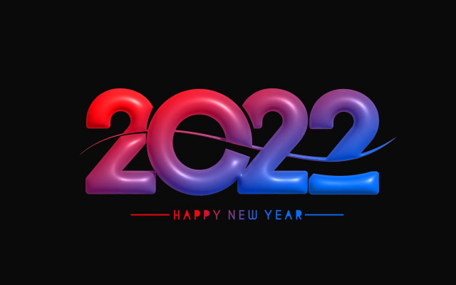 Happy new year 2012 balloons free wallpaper - medium preview image