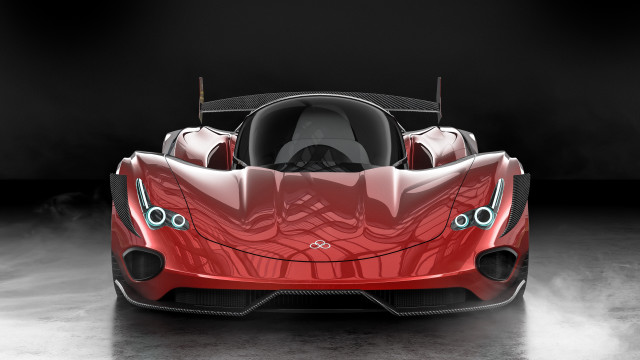 Red sports car black background #16 free wallpaper - medium preview image