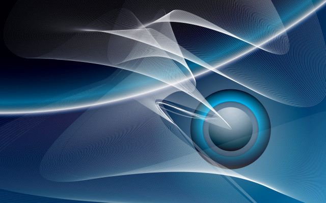 Blue white circle abstract geometric free wallpaper - medium preview image