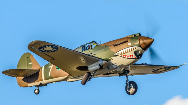 Small plane shark wing flying free wallpaper - medium preview image
