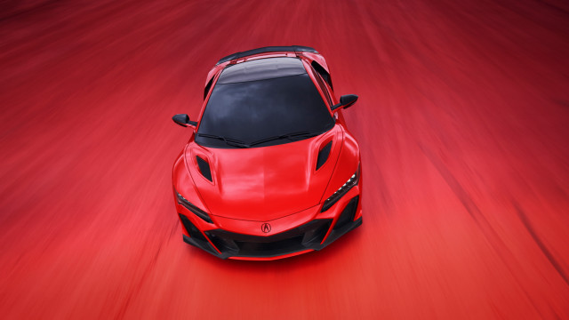 Red sports car black hood #8 free wallpaper - medium preview image