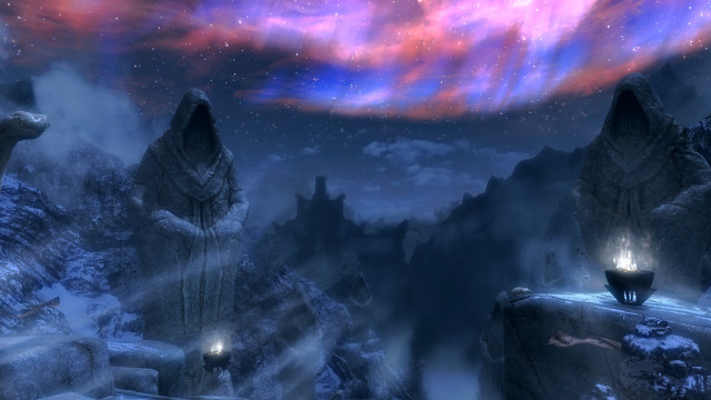 Mountain sky glowing light computer free wallpaper - medium preview image