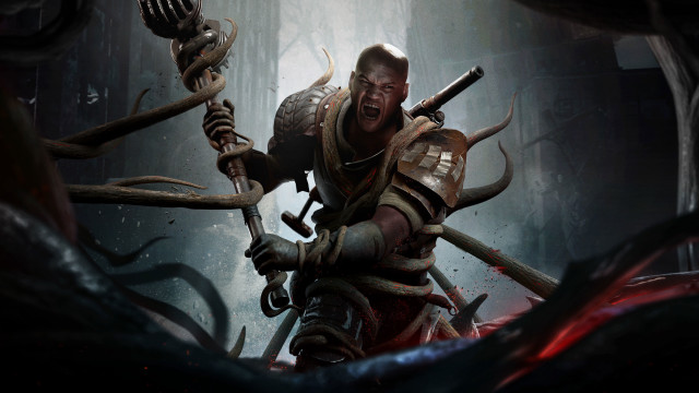 Demon forest sword armor portrait free wallpaper - medium preview image