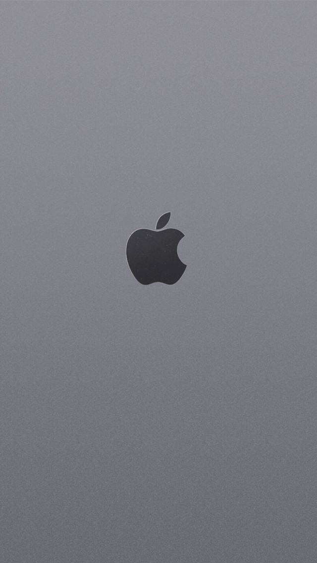 Apple logo gray black white free wallpaper - medium preview image