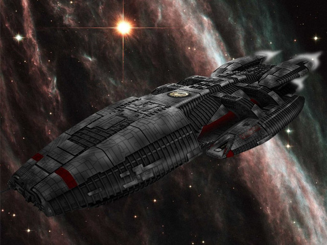 Spaceship galaxy stars brightstar aurora free wallpaper - medium preview image