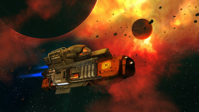Space station galaxy planets star free wallpaper - medium preview image