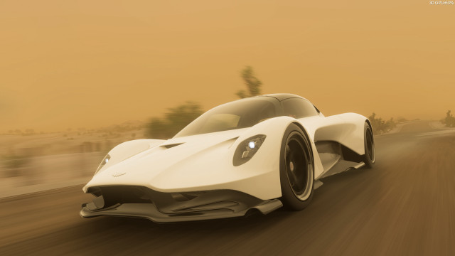 White car brown sky desert free wallpaper for desktop - medium preview image