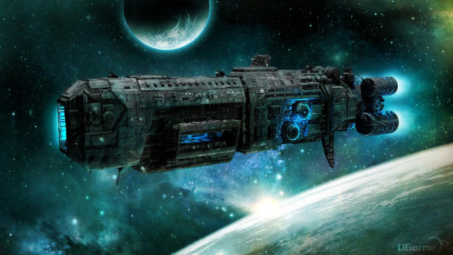 Space station galaxy moon planet free wallpaper - medium preview image