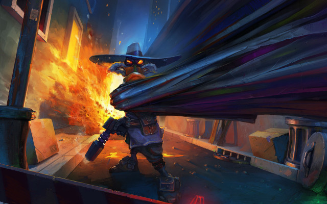 Man hat firehose room fire free wallpaper - medium preview image
