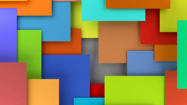 Colorful squares geometric abstract cubist free wallpaper - medium preview image