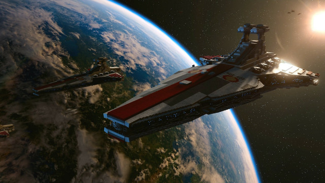 Space station earth sun star free wallpaper - medium preview image