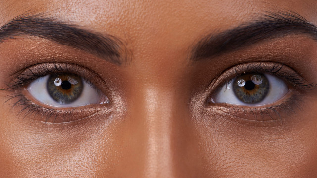 Woman eyes brown blue eyeliner free wallpaper - medium preview image