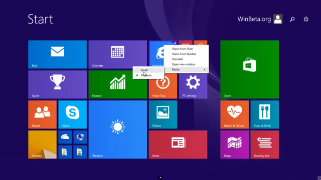 Windows8 start screen highlighted buttons #2 free wallpaper - medium preview image