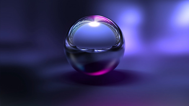 Shiny purple blue raytracing holography free wallpaper - medium preview image