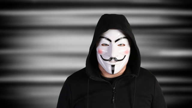 Man mask black hoodie cybernetics free wallpaper - medium preview image