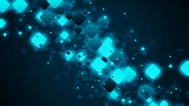 Blue squares geometric abstract volumetric free wallpaper - medium preview image