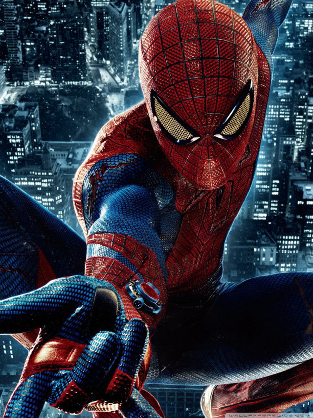 Spider man suit flying hands free wallpaper - medium preview image