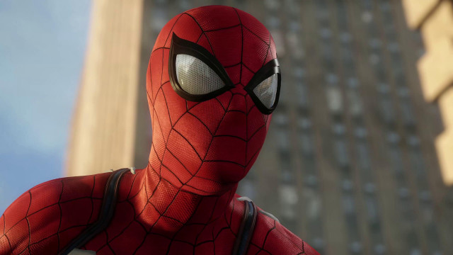 Spiderman building sky skyscraper detailed free wallpaper - medium preview image