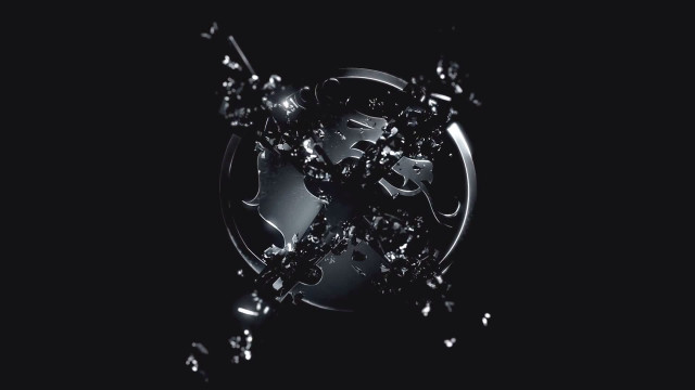 Black white flower unreal render free wallpaper - medium preview image