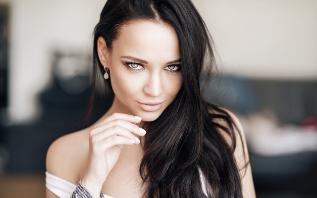 Elina karimova piercing eyes long free wallpaper - medium preview image
