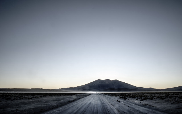 Mountain road sky clouds birds free wallpaper - medium preview image