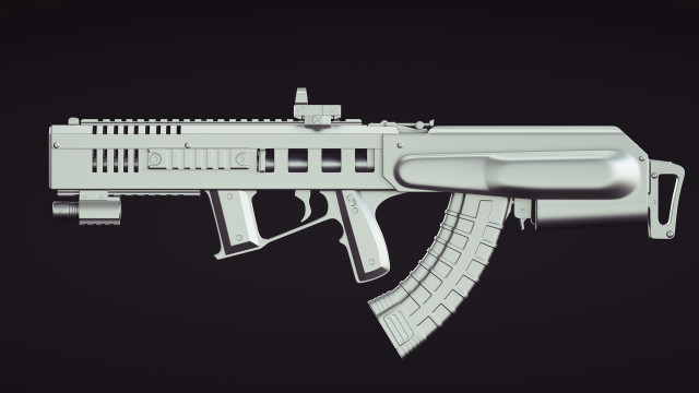 White gun black background side free wallpaper - medium preview image