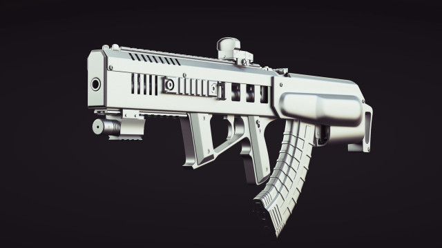 White gun black background model free wallpaper - medium preview image