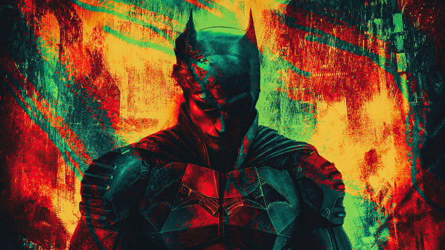 Batman poster autumn leaves fire free wallpaper - medium preview image