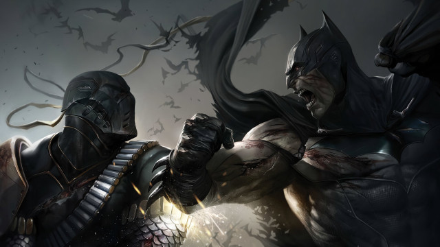 Two men costumes swords armor free wallpaper - medium preview image