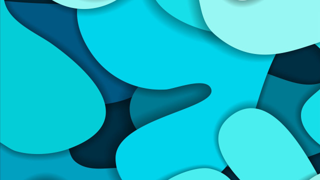 Blue abstract vector curves generative free wallpaper - medium preview image