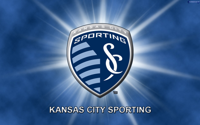 Kansas city sporting logo blue free wallpaper - medium preview image