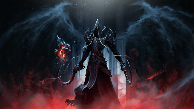 Demonic planetary armor fantasy night free wallpaper - medium preview image