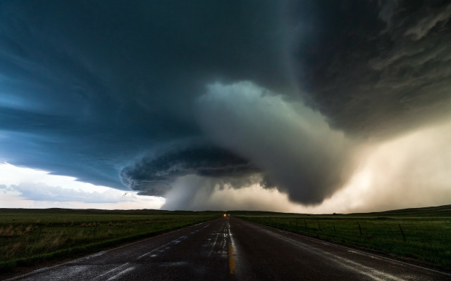 Storm cloud road car mountain free wallpaper - medium preview image